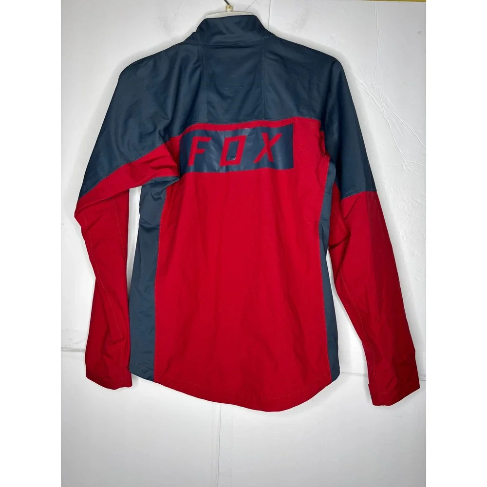 Fox Racing Attack‎ Water Jacket Mens Small Red Charcoal MTB Cycling Shell 21960